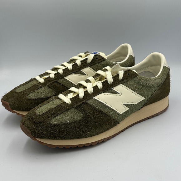 New Balance 471 Sneakers Mens 13 Green Brown U471PSA Hairy Suede Gum Sole NIB - Picture 9 of 11